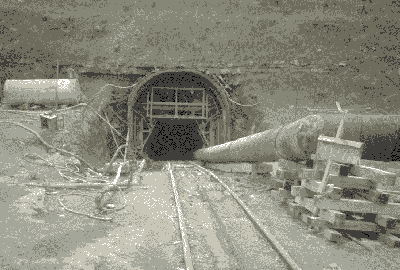 Photograph of a mine entry