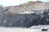 Folded beds exposed in highwall in limestone quarry near Nazareth, Northampton County