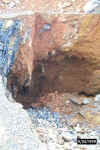 Sinkhole formation in Berks County quarry; likely formed as a result of a clay seam shrinking due to the drought and then being flushed by heavy rains.
