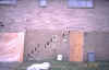 A home destroyed by mine subsidence from old, abandoned room and pillar mining