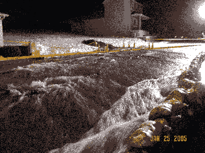 Picture of a mine water breakout
