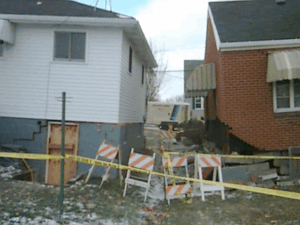 Homes damaged from mine subsidence