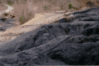 Before and after depiction of two successful reclamation projects in Southwestern Pennsylvania