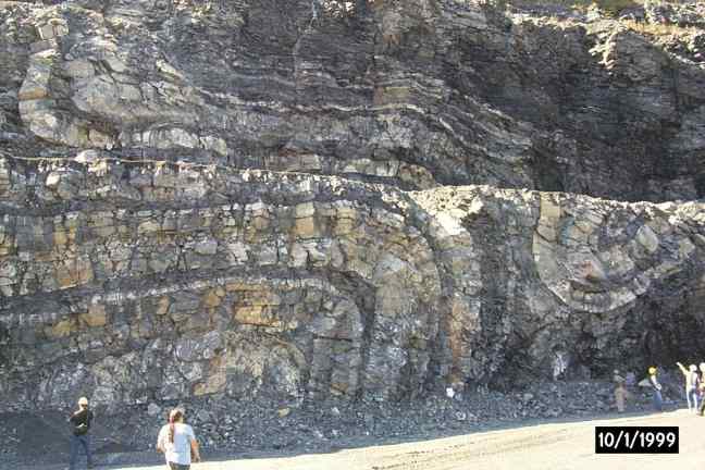 folds in geology. Recumbent folds and overturned