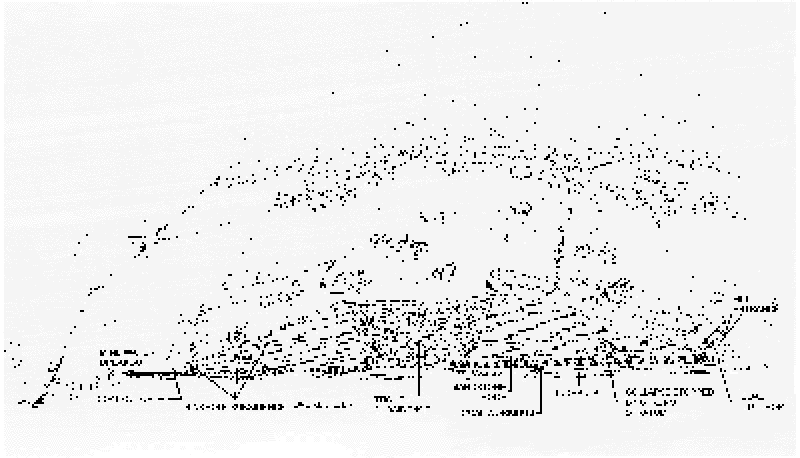 Figure depicting coal outcrop, mine water breakout, and modes of subsidence