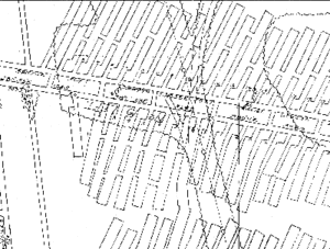 Map showing detailed mining