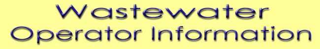 Wastewater Operator Information Header Graphic