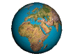 Spinning Globe Graphic