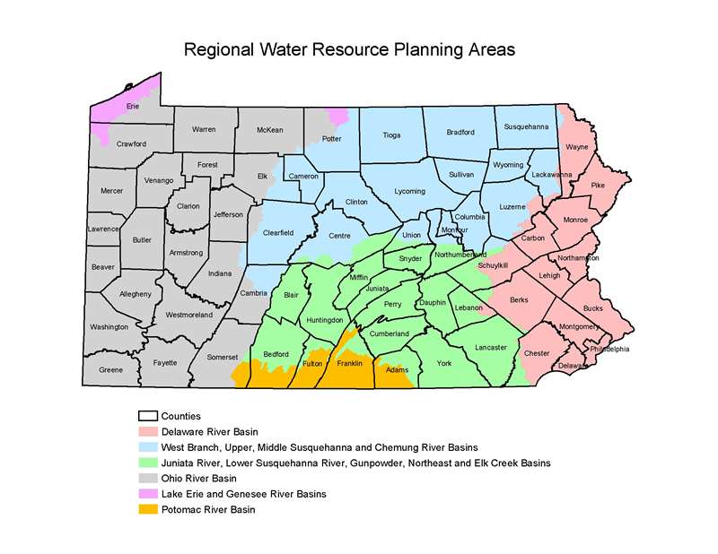 Map of PA